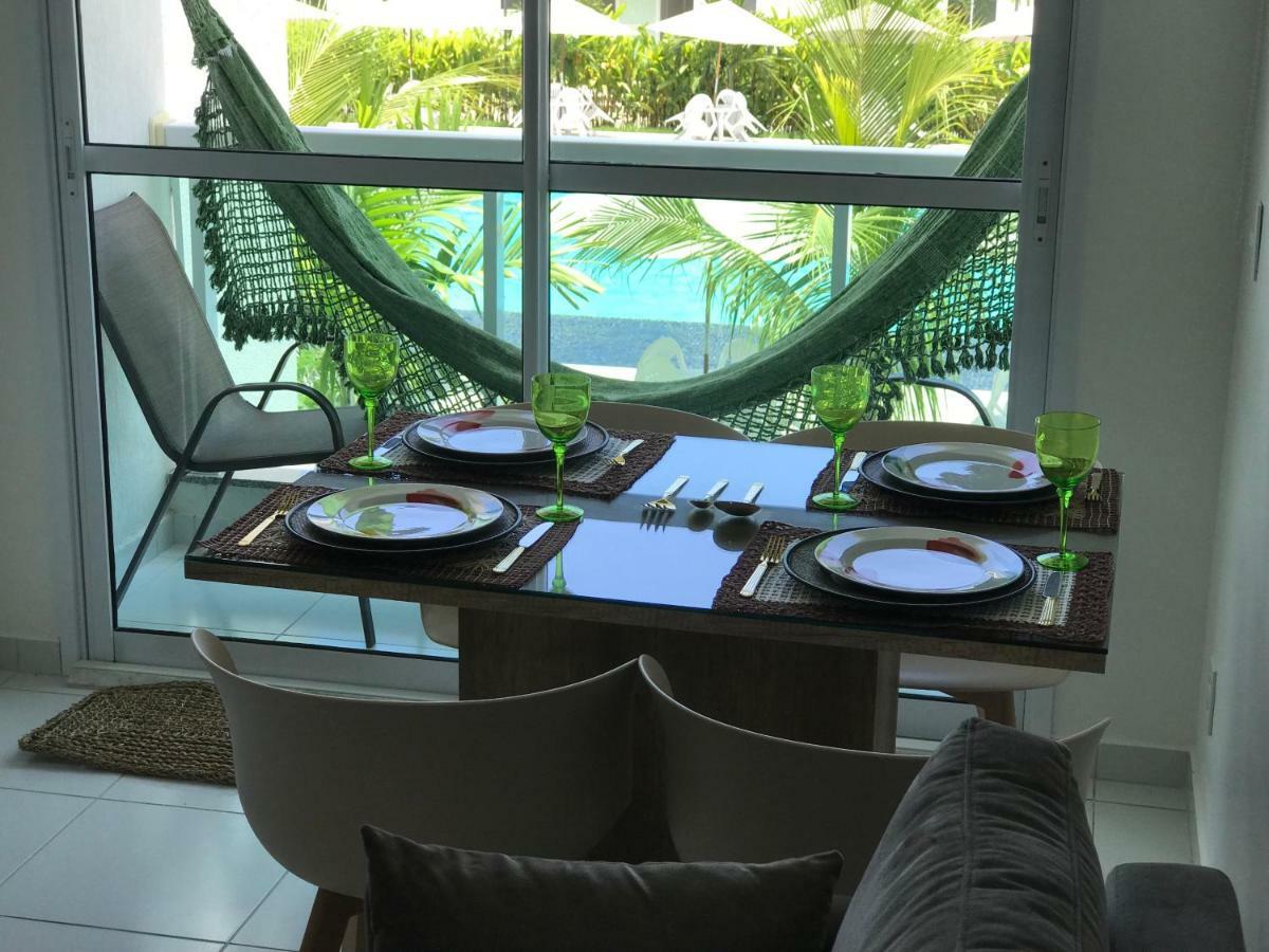 Flat Excelente Em Porto De Galinhas Palm Village Acqua Frente Para As Piscinas 外观 照片
